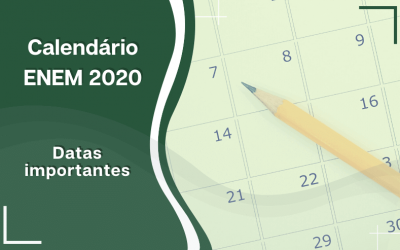 Confira o Calendário ENEM 2020 Aqui!